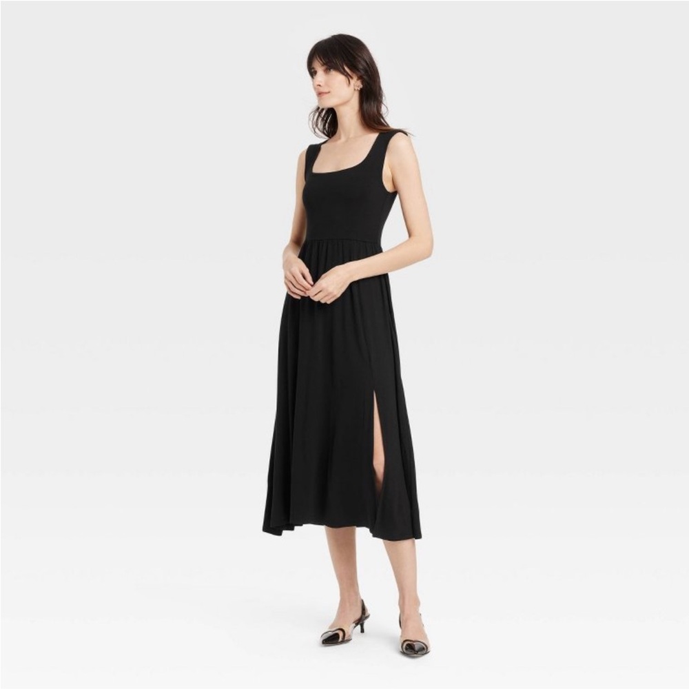 Black Midi Dress - NEVER WORN